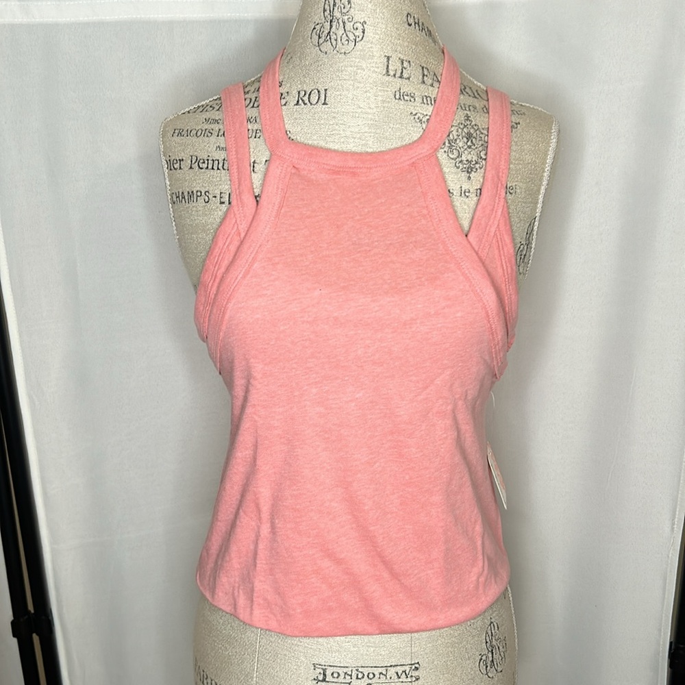 NWT FP Movement Double Layer Cropped Tank - Pink Punch